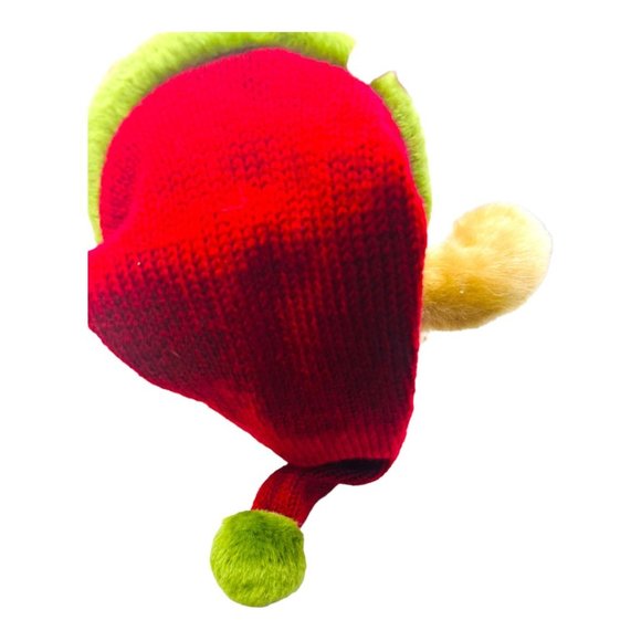 2003 Dillard's Christmas Brown Plush Teddy Bear with Knit Scarf & Hat - Picture 7 of 10